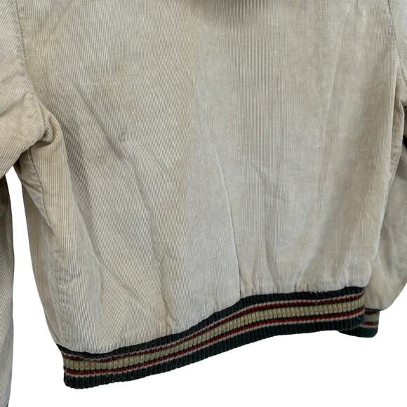 VTG 70s Men's Cream Corduroy OshKosh B'Gosh Quilt Lined Varsity Chore Jacket XL - Picture 13 of 14